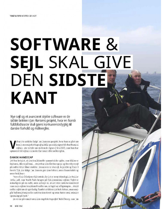 Figaro 2 software og sejl